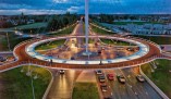 Primeira Rotunda Suspensa Exclusiva para Bicicletas